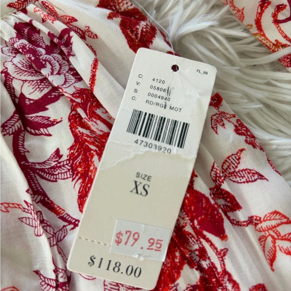 Anthropologie Maeve Red Midi Skirt - Size XS - NWT - Picture 6 of 11